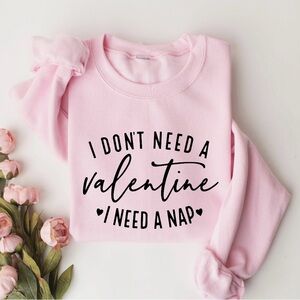 Pink "I Need a Nap" Sweatshirt